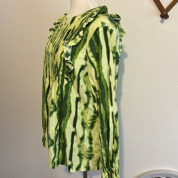 Samant Chauhan Emilia Ruffle Tie Dye Top Size L - Picture 6 of 13